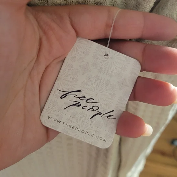 NWT Free People Stone Cold Juicy Long Sleeve Top Size small Cream Beige - Picture 11 of 11